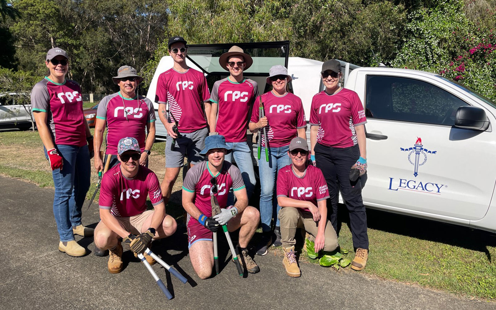 RPS consultants participate in a 'backyard assist' in Brisbane 2022 for Legacy