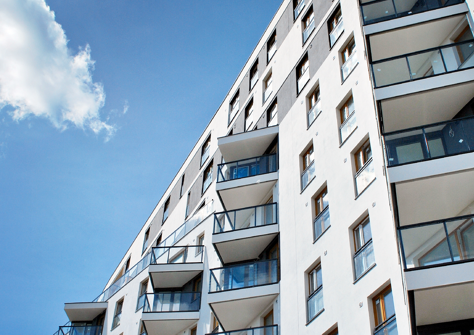 High rise apartment block