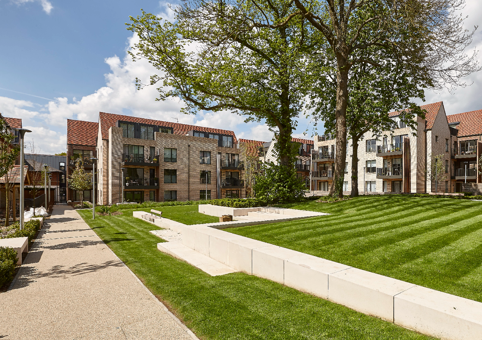 Garden apartments in Muswell Hill, London. 