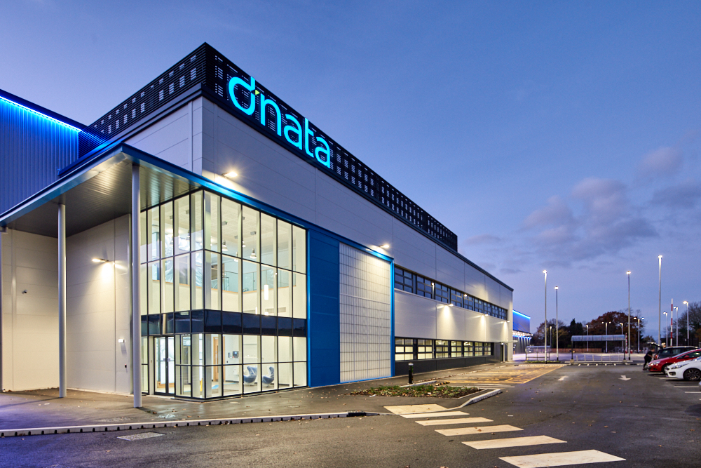 External shot of DNATA logistics hub development, Manchester