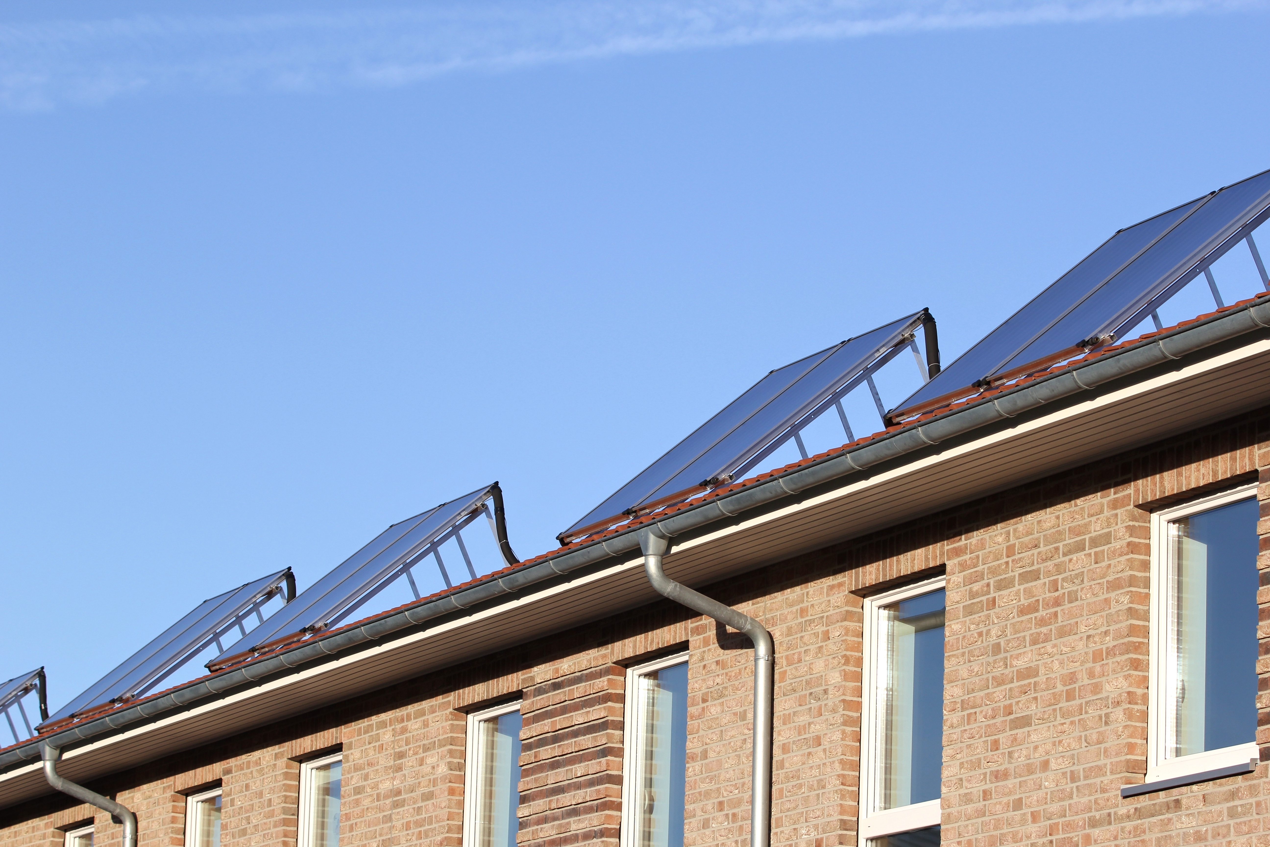 Social housing with solar panels - retrofitting