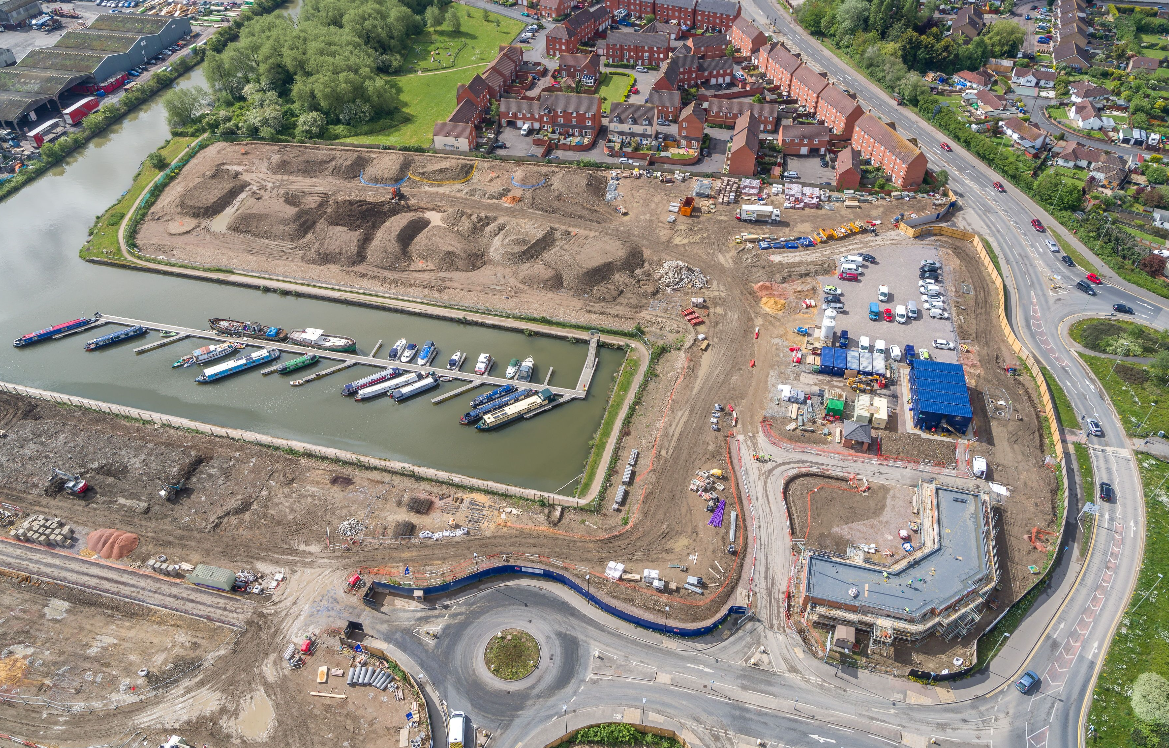 Gloucester Quays development aerial shot