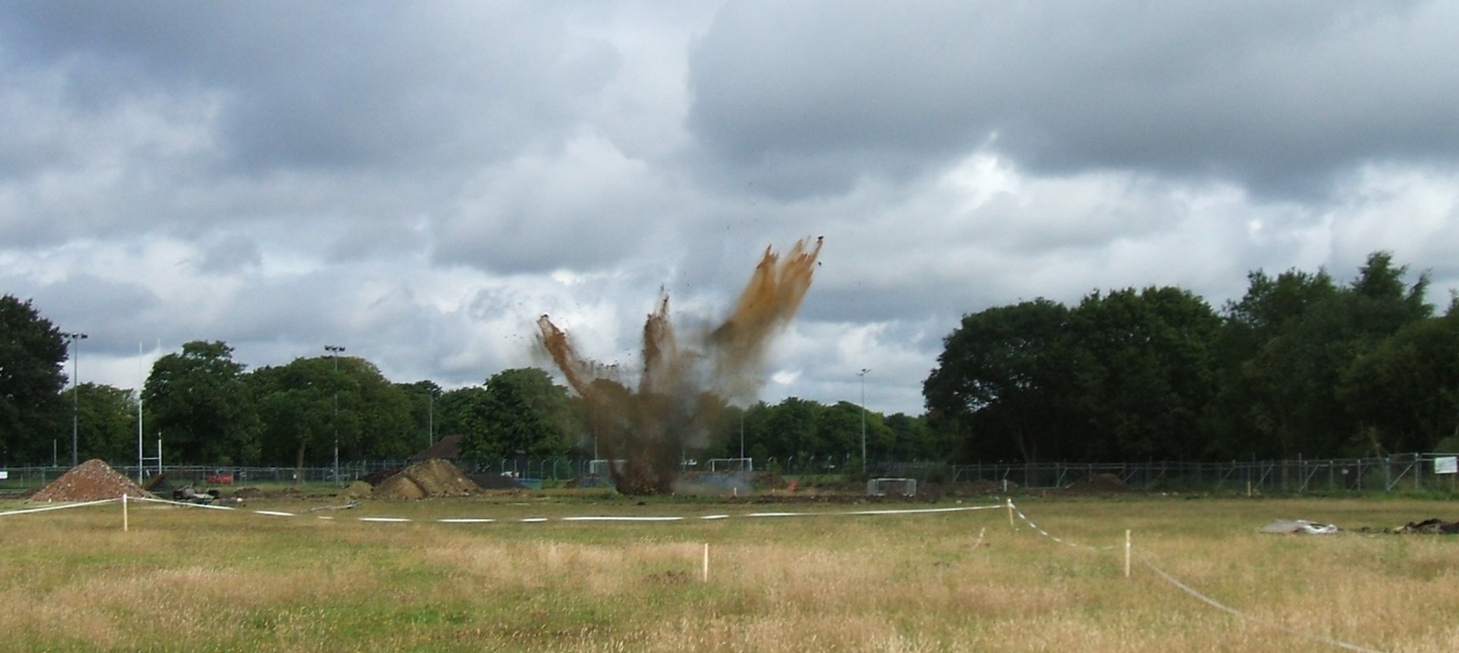 Unexploded ordnance on development site