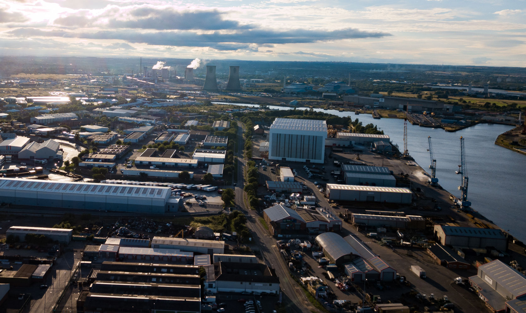 industrial view of the Middlesbrough skyline