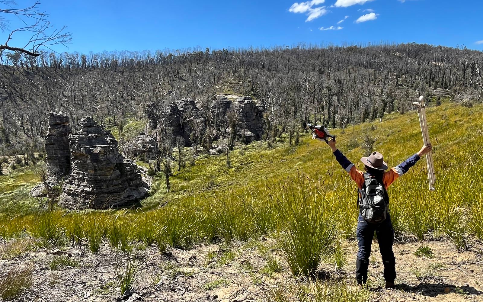 RPS ecologist out in the field