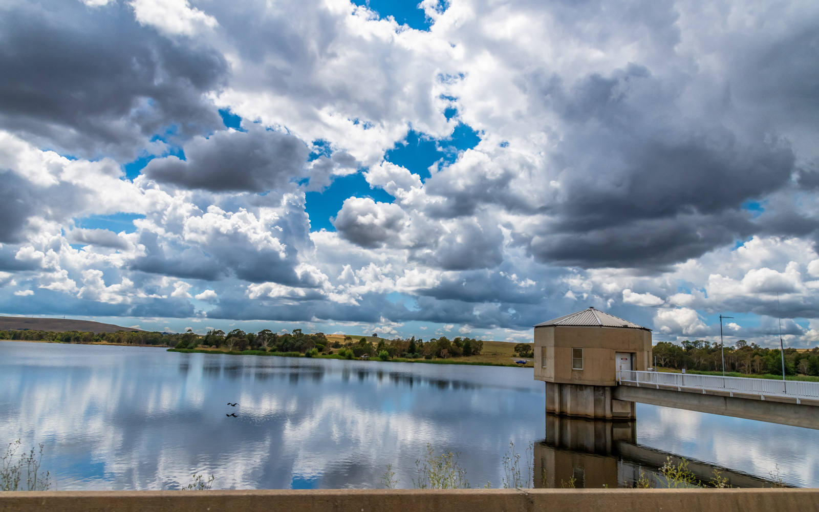 View of an Australian water reservoir