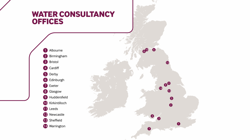 Water Cobsultancy Offices Map