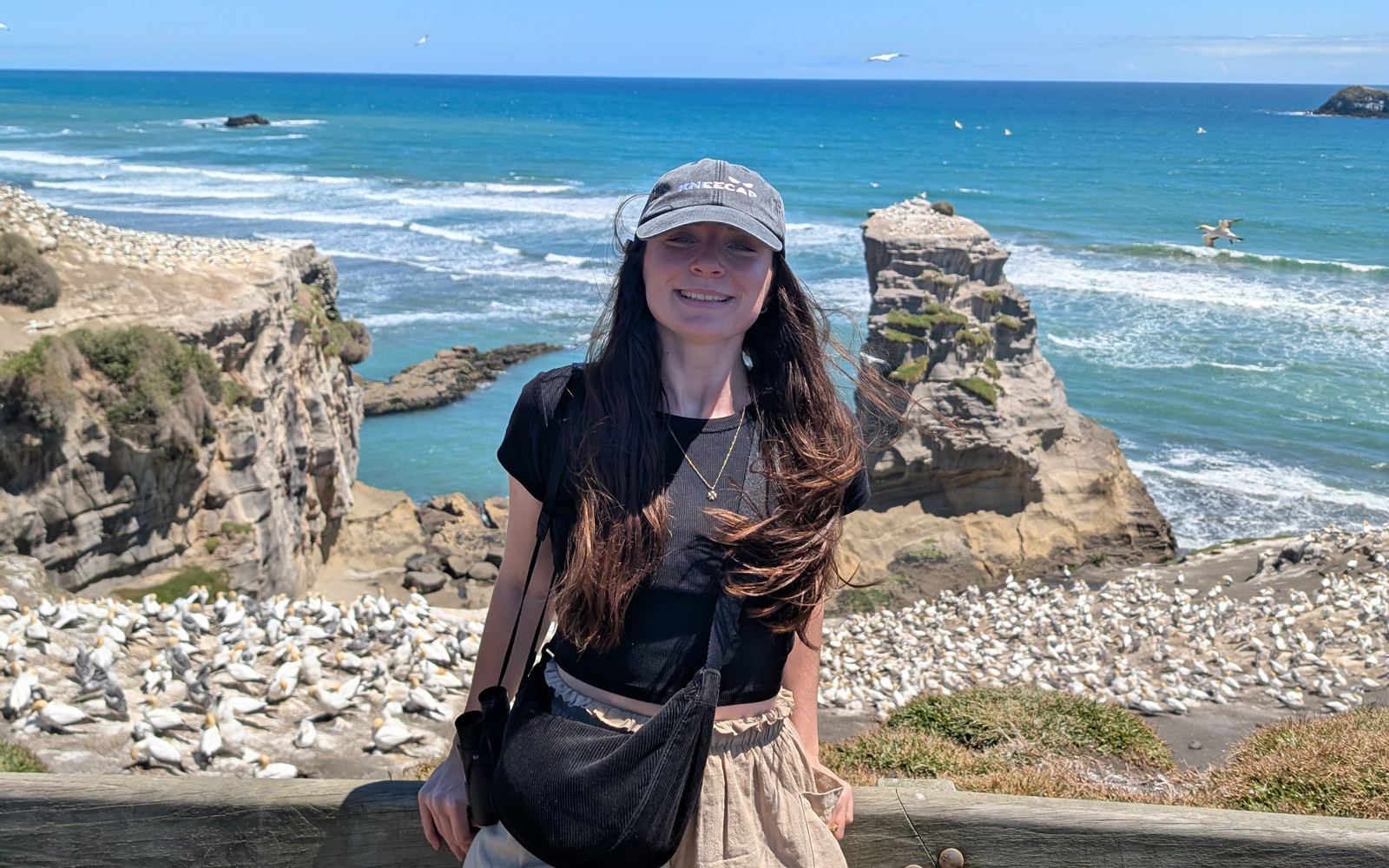 RPS' Senior Marine Consultant, Shóna Guinan in Muriwai, New Zealand