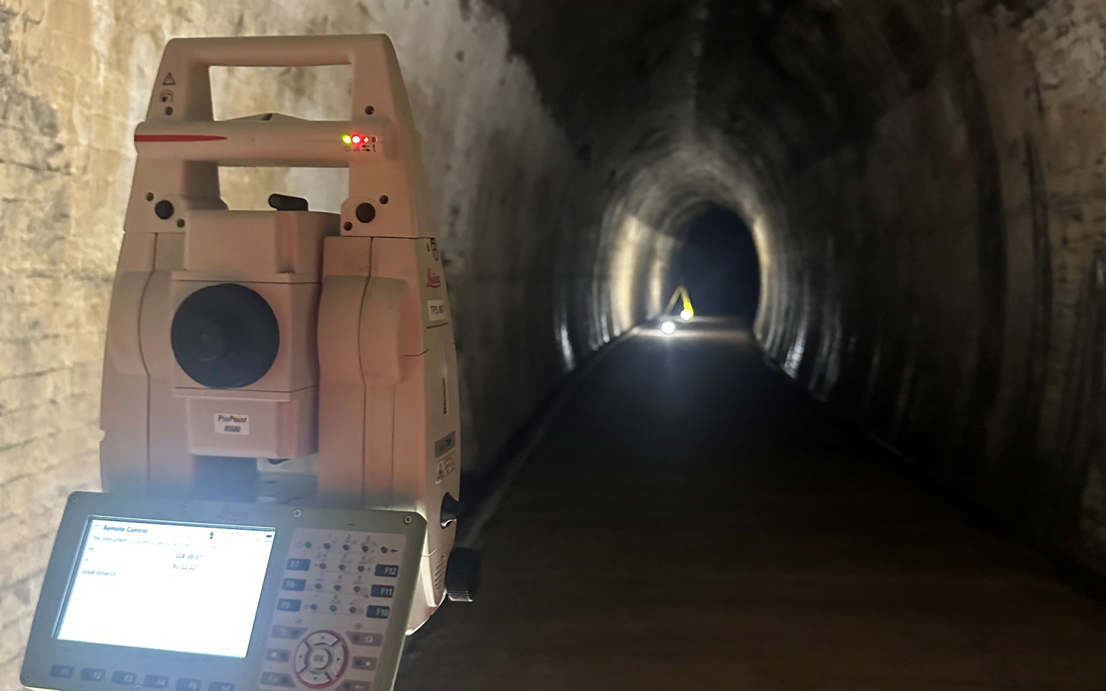 Surveying the Lapstone Hill Tunnel in limited light