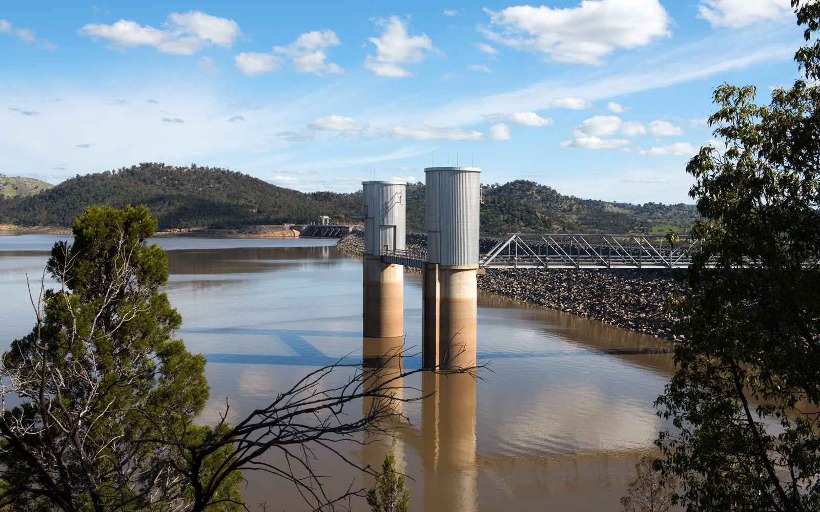 An Australian water reservoir