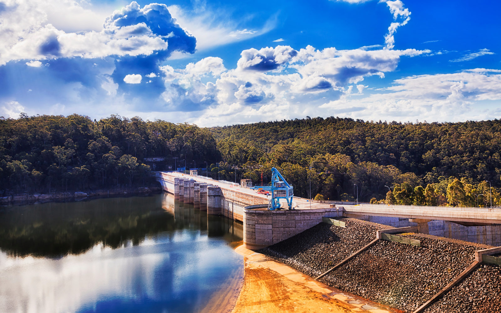 View of an Australian dam